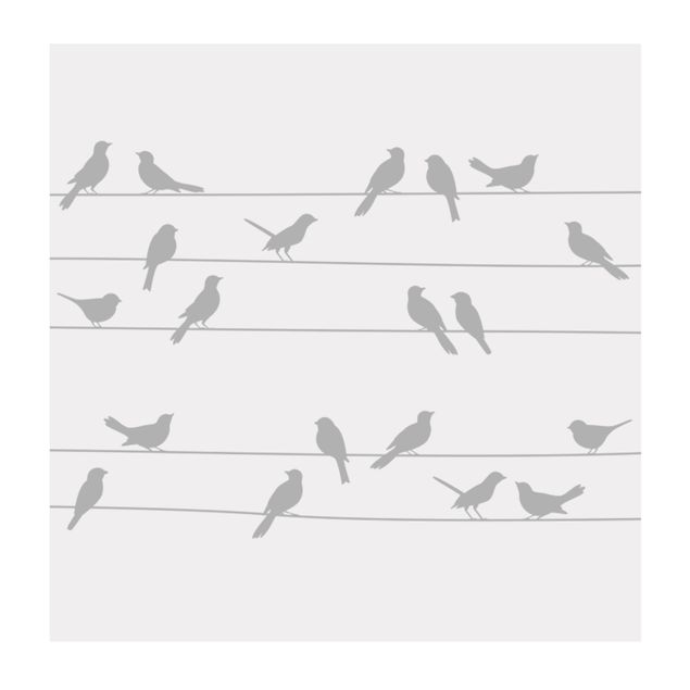 Raamfolie - Flock Of Birds