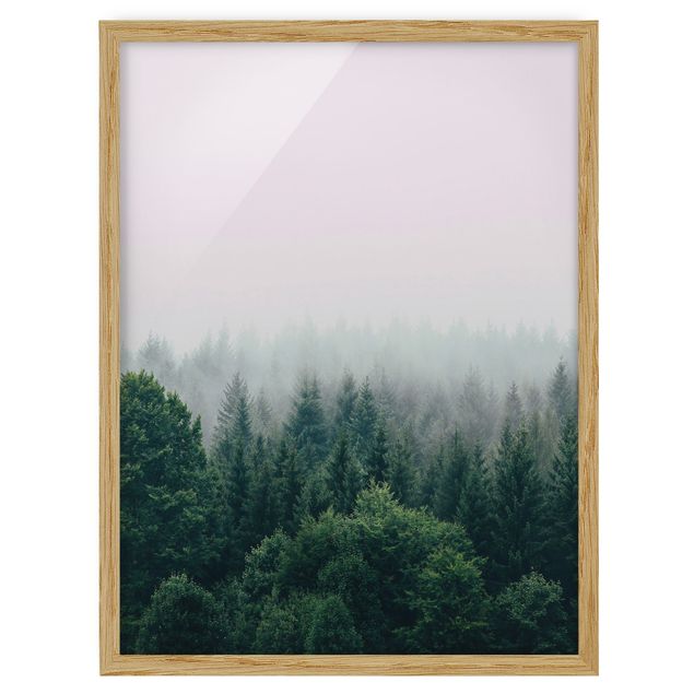 Ingelijste posters Foggy Forest Twilight