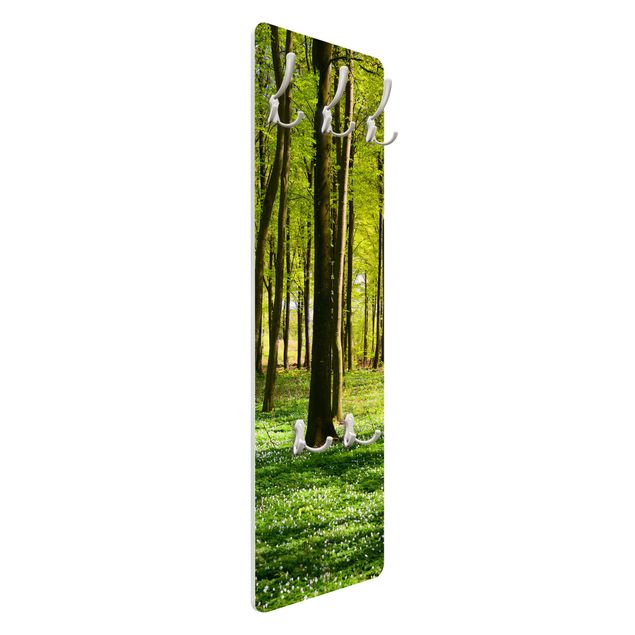 Wandkapstokken houten paneel Forest Meadow