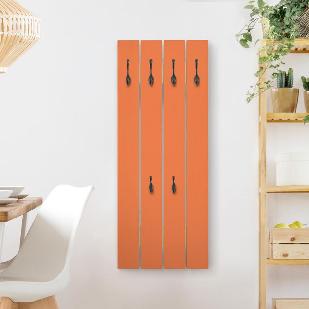 Wandkapstokken houten pallet Colour Orange
