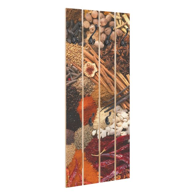 Wandkapstokken houten pallet Exotic Spices