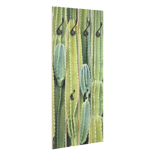 Wandkapstokken houten pallet Cactus Wall