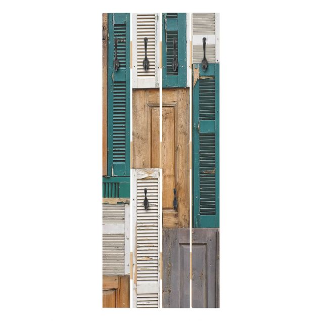 Wandkapstokken houten pallet The Doors