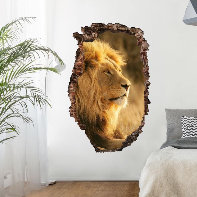 Muurstickers leeuw King Lion