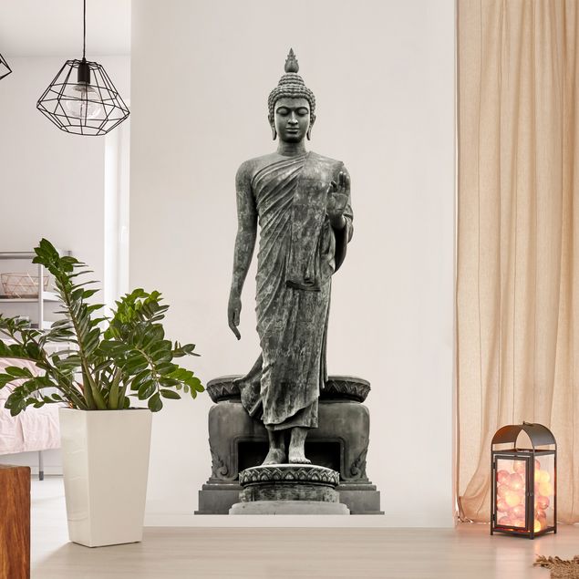 Muurstickers spiritueel Buddha Statue