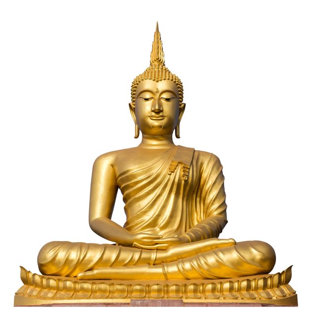 Muurstickers Golden Buddha
