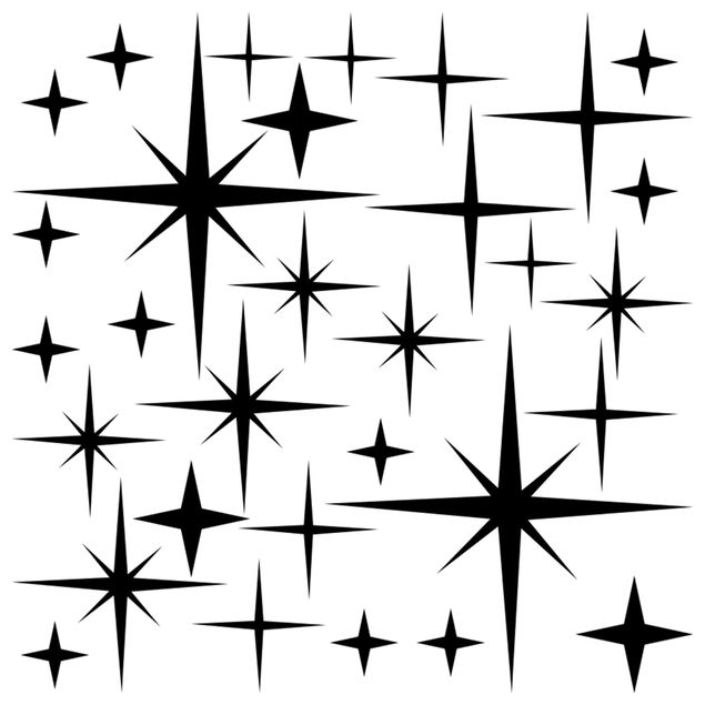Muurstickers Starry sky Set