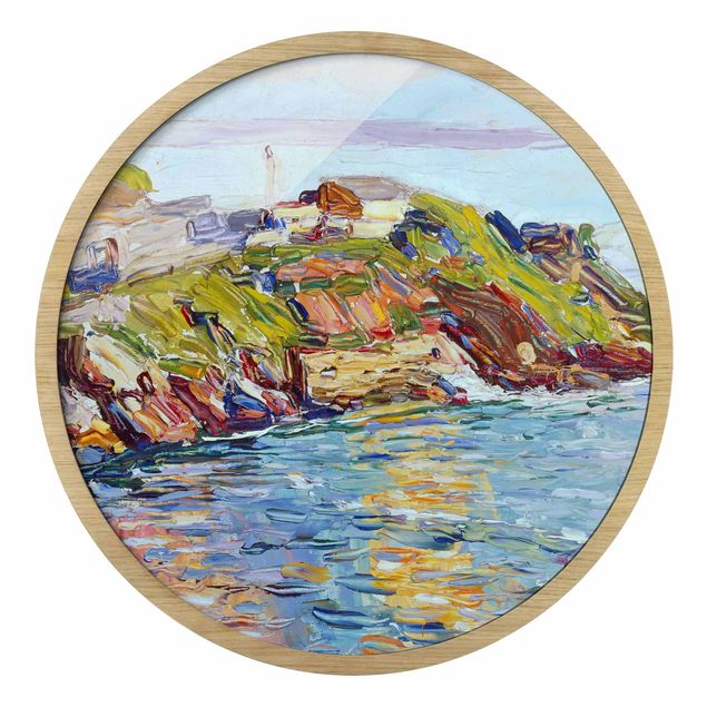 Rond schilderijen Wassily Kandinsky - Rapallo - La baia