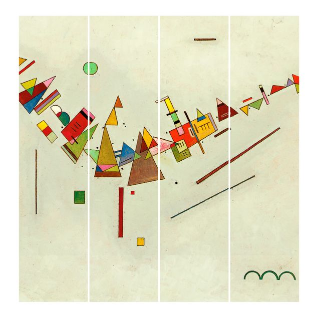 Schuifgordijnen Wassily Kandinsky - Angular Swing
