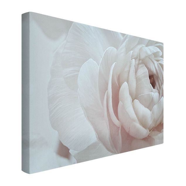 Akoestisch schilderij - White Flower In An Ocean Of Flowers