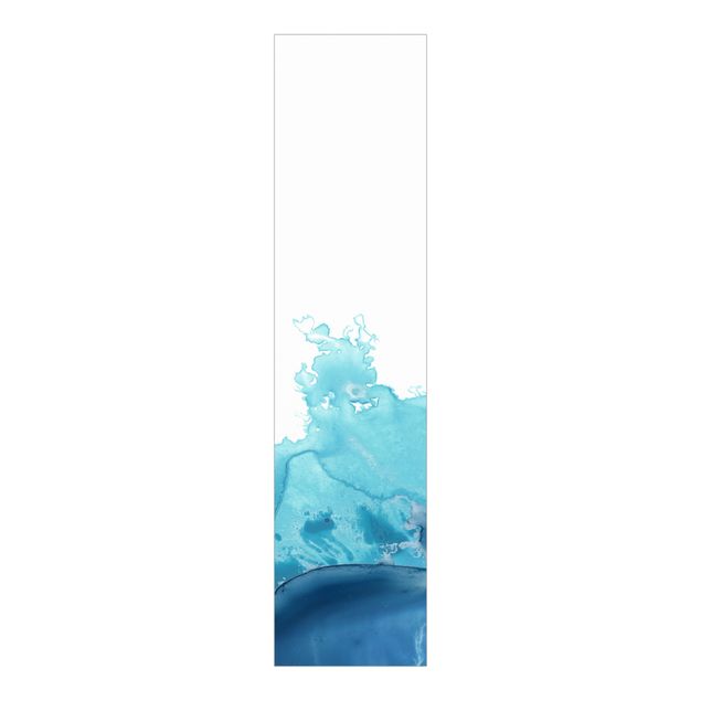 Schuifgordijnen Wave Watercolour Blue l