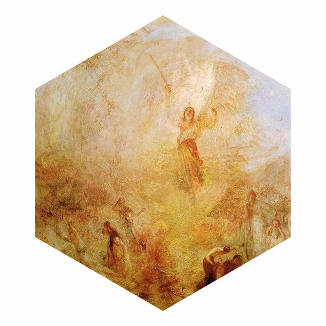 Hexagon Behang William Turner - The Angel Standing in the Sun