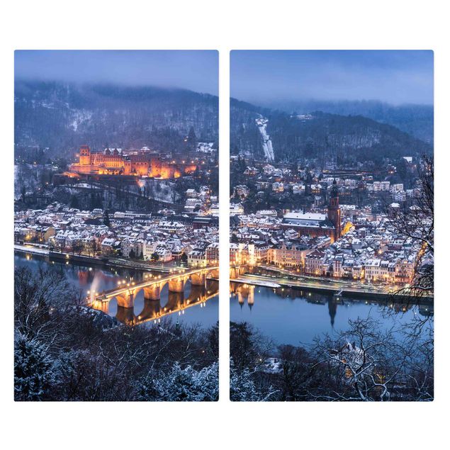 Kookplaat afdekplaten Heidelberg In The Winter