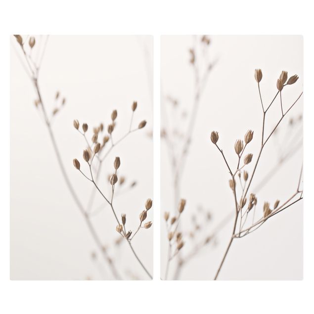 Kookplaat afdekplaten Delicate Buds On A Wildflower Stem